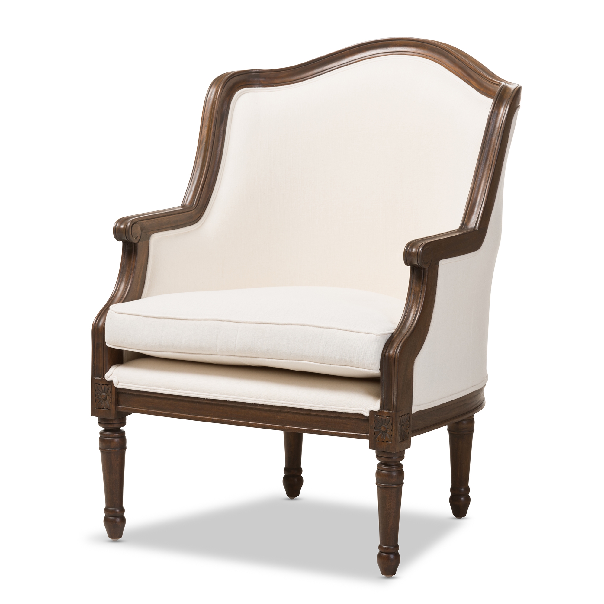 Baxton Studio Charlemagne Traditional French Accent Chair